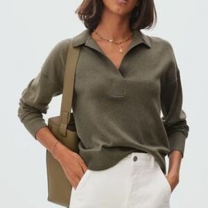 Everlane Cashmere Polo in Kalamata